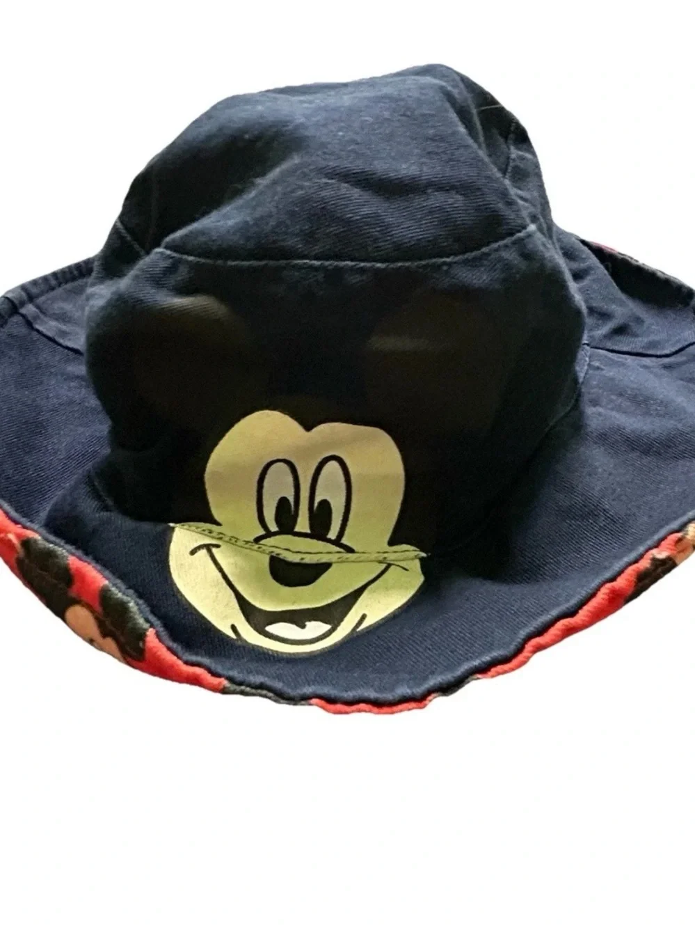 Toddler Disney Mickey Mouse Reversible Summer Sun Hat Size 1-3 Years